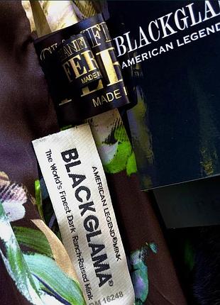 Норкова шуба black glama номерна з англійським воротом халат з поясом 150 см довжина р.46-489 фото