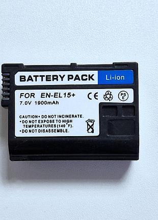 Акумуляторна батарея для nikon en-el15+ 1900mah