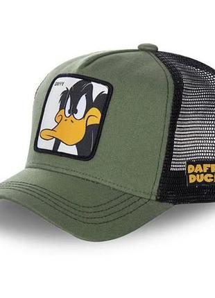 Кепка тракер  / бейсболка  looney tunes daffy duck (даффи дак)