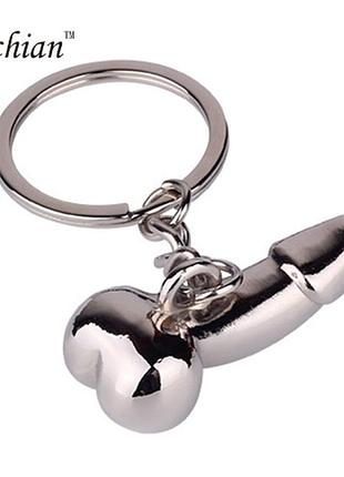 Брелок пенис нержавеющая сталь 5