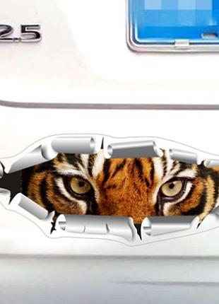 Наклейка для автомобіля тигр 3d 15,0 см * 5,0 см * 0,1 см