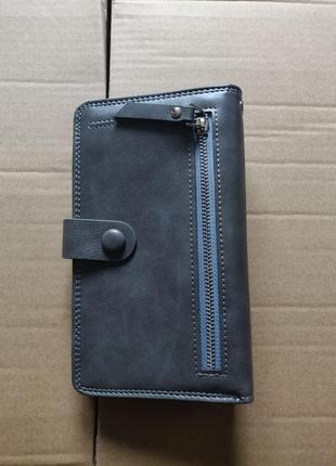 Мужской кошелек, бумажник, мужское портмоне с монетницей, портмоне для телефона 2020