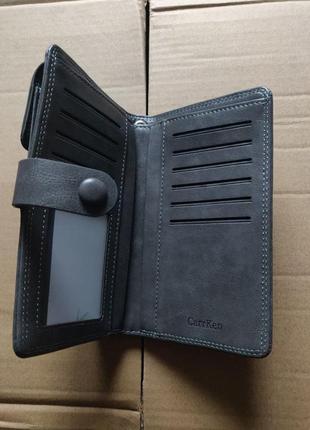 Мужской кошелек, бумажник, мужское портмоне с монетницей, портмоне для телефона 2020