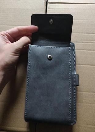 Мужской кошелек, бумажник, мужское портмоне с монетницей, портмоне для телефона 2020