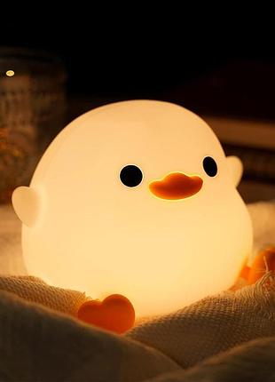 Amaredom - ночник для детей силиконовый, аккумуляторный с usb, таймер на 20 минут, управлением нажатием