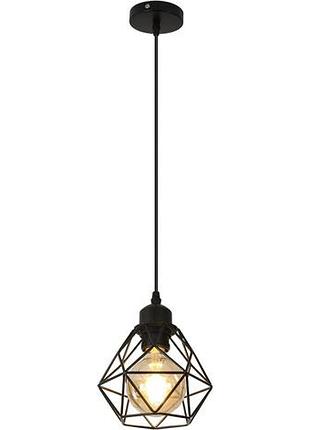 Daxgd - подвесной светильник регулируемый, e27 черный, винтажный, для спальни, гостиной, отеля, украшения бара