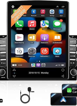 Camecho a3104 - универсальная автомагнитола 9.7", carplay/android auto, 2 din, android 13, 2 гб+32 гб