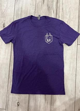 Футболка фіолетова (унісекс) з принтом