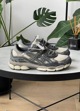 Женские кроссовки asics gel-nyc beige акс бежевого цвета