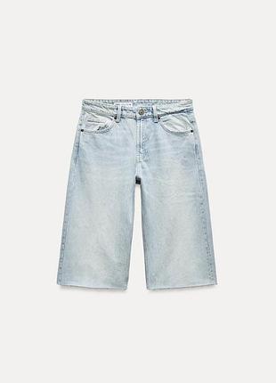 Джинсові шорти бермуди zara
