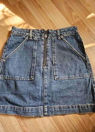 Юбка джинсовая мини юбка 3