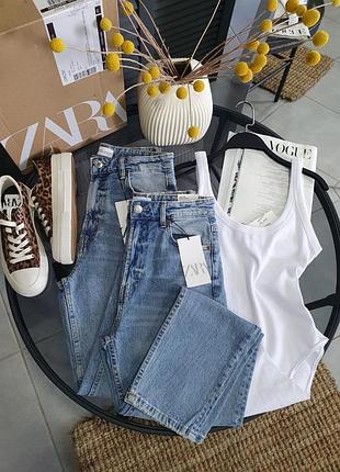 Джинси zara mom fit