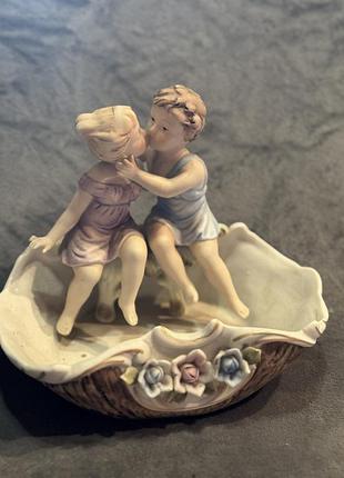 Конфетница бисквит винтаж