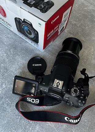 Фотоапарат canon 750d + об’єктив ef-s 18-135 kit