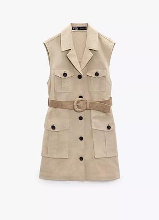 Zara платье лён