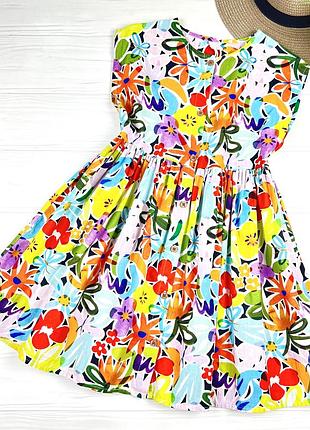 Сукна з соковитим квітковим принтом від next на 7-8 років, 122-128 см.