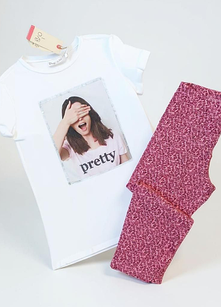 Комплект на девочку ovs итальялия футболка и бриджи