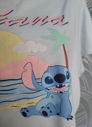 Стич х/б модный домашний костюм футболка и шорты