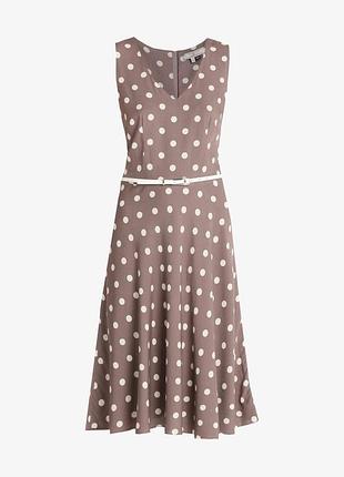 Красива сукня dorothy perkins в горошок віскоза з поясом
