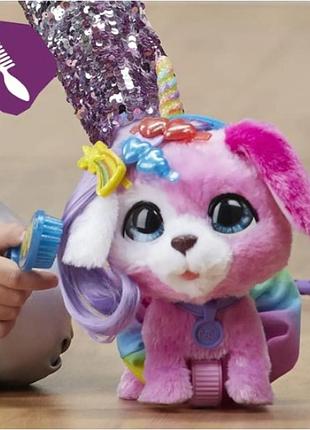 Интерактивная игрушка гламурный питомец щенок hasbro furreal на поводке розовый (f15445l0)