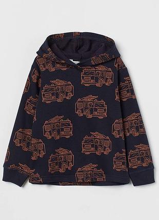 Утепленная худи толстовка (на флисе) h&m на мальчика 35102