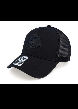Бейсболка кепка тракер чикаго блэкхоукс chicago blackhawks ( usa ) nhl nba mlb nfl new era 47 brand оригинал нхл нба original ny hockey хоккей trucker