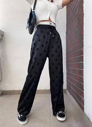 Самые трендовые брюки палаццо сельх трендовыми лого 🖤