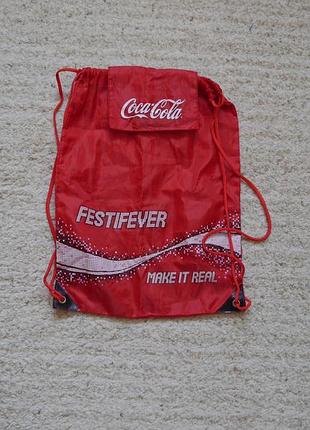 Рюкзак легкий 45х34 coca-cola