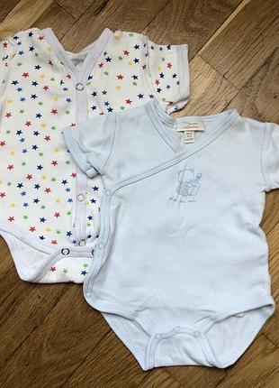 Бодік футболка на запах для новонароджених