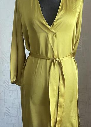 Сорочка- туника атласна з поясом