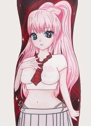 Shein. из англии. в наличии. платье бандо с принтом аниме.