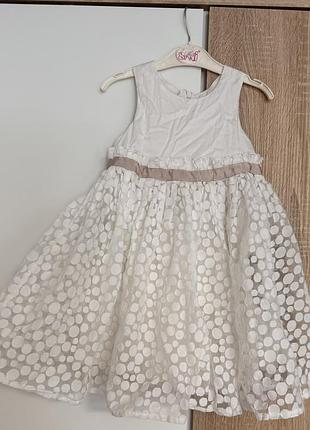 Платье пышное нарядное с обувью