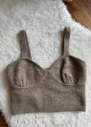 В’язанний топ mango