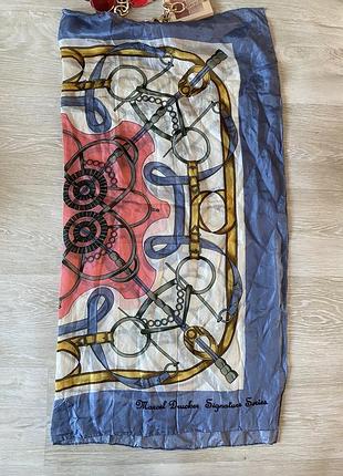 Винтажный шелковый платок marcel drucker