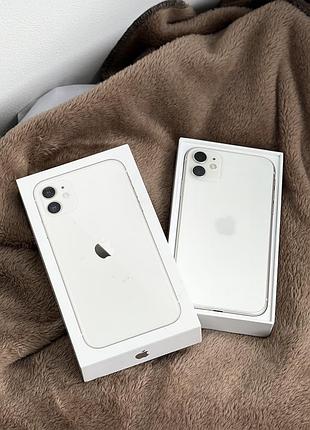 Iphone 11 64gb | білий | коробка + чохли | стан гарний