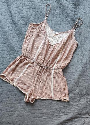 Ромпер шорты летний натуральный river island комбинезон