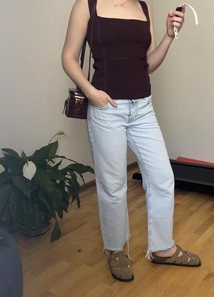 Прямі джинси zara