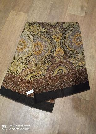 Шарф, палантин, james & leufgen,шерсть136см*42 см