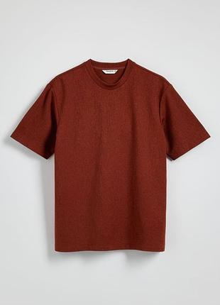 Футболка коричневый шоколадный трендовый цвет boohoo