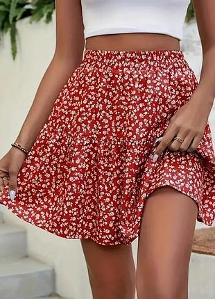 Короткая летняя юбка