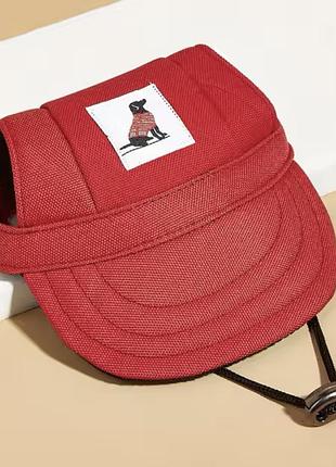 Кепка для котів і собак "roxi" red size s
