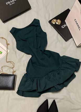 🌈4! шикарна жіноча сукня з шортами комбінезон зелена зелений смарагд комбез комбинезон шорти