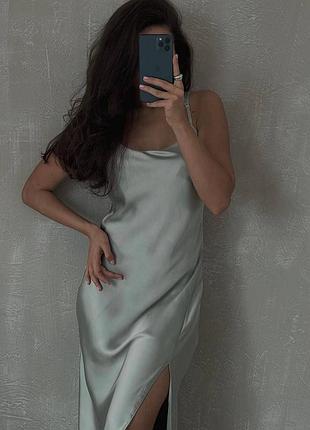 Шёлковое макси платье