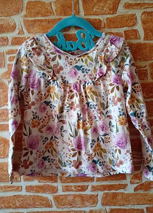 Блузка zara на дівчинку 3-5 років