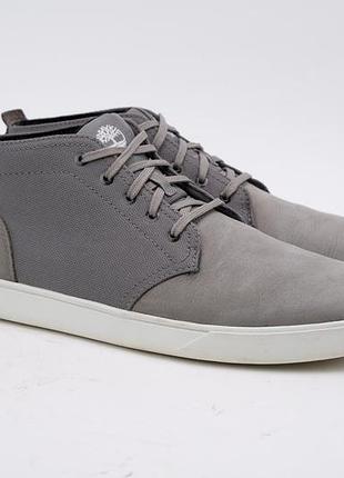 Кросівки чоловічі шкіряні timberland davis square сірі розмір 43-44