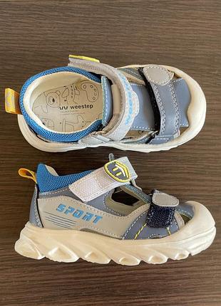 Дитячі сандалі для хлопчика 22 розмір, устілка 13,5 см