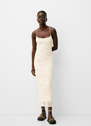 Рустический сарафан с перекрещенной спинкой