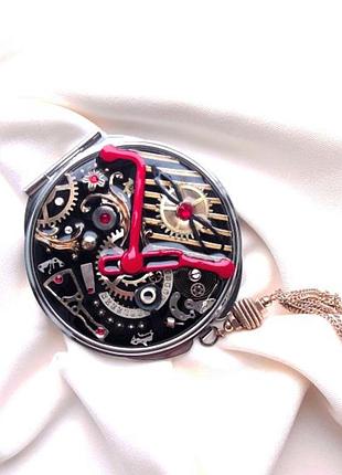 Дзеркало steampunk, косметичне дзеркальце , стиль маккензи-чайлдс