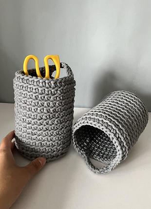 Підвісні органайзери, вʼязані кошики