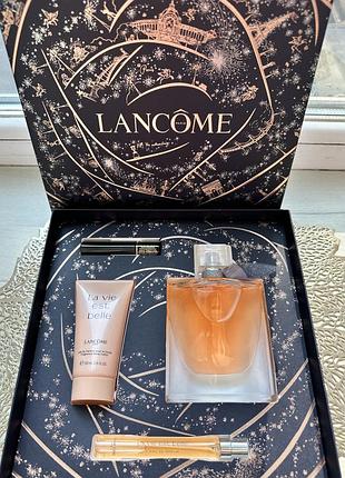 Шикарний lancôme набір подарунковий la vie est belle lancome набор